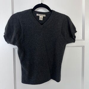 Trilogy Rampage Gray Sweater short sleeve Cashmere Hong Kong